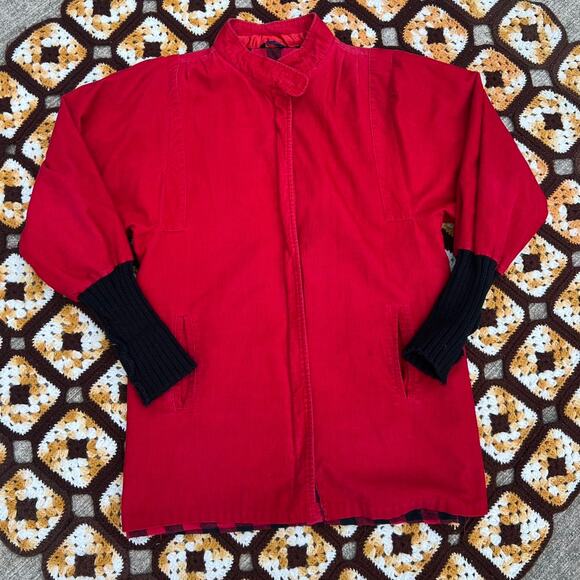 Vintage Red Corduroy Jacket - Picture 2 of 7